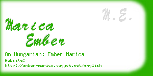 marica ember business card